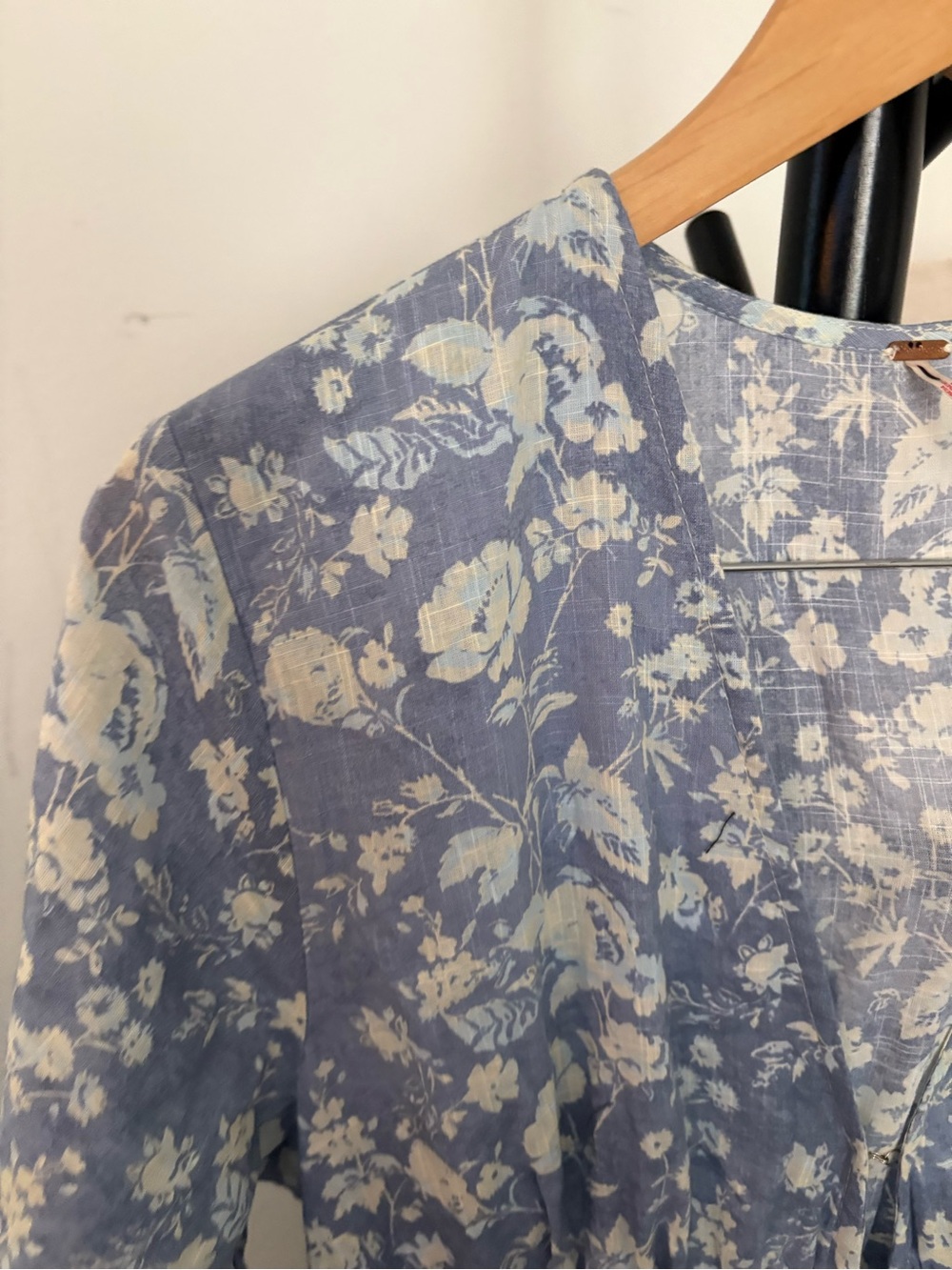 NWT FREE PEOPLE Pappiet Midi Dress | Blue Combo MSRP $168 Size L - Picture 7 of 10